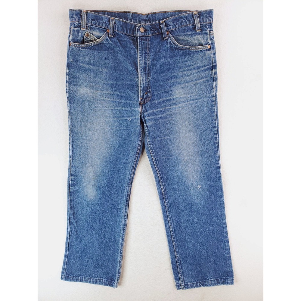 Vintage Levis 517 Jeans Mens 40x29* Blue Bootcut Orange Tab 1980 80s USA‎ MADE
